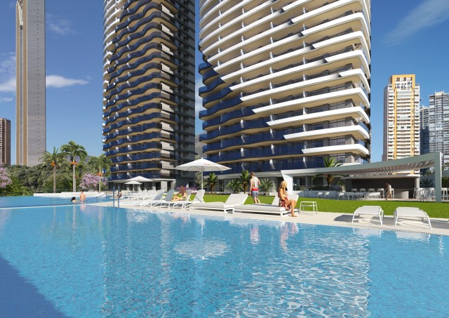 Nieuw! APPARTEMENTEN met zeezicht in Benidorm, Alicante, Costa Blanca Noord, Valencia Spanje te koop