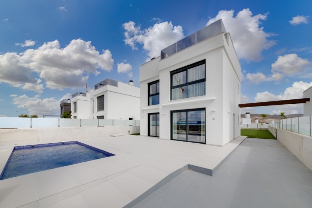 Hoge kwaliteit villa's met zeezicht in Muchamiel (Alicante)San Juan en El Campello, Costa Blanca Noord Spanje te koop.
