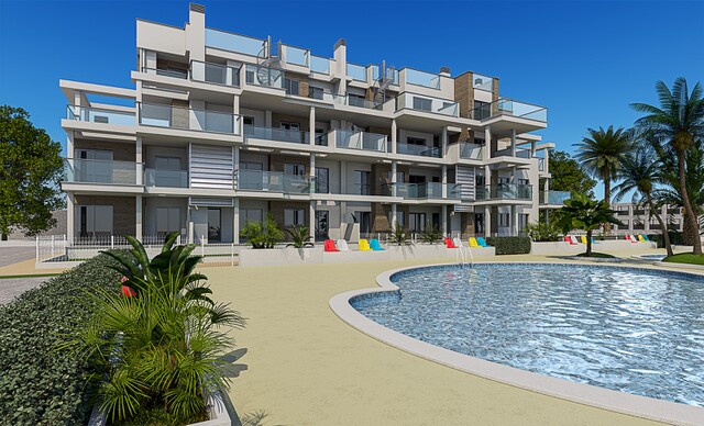 New residential complex in Dénia with sea-view apartments, near the beach, North Costa Blanca, Alicante, Spanje.