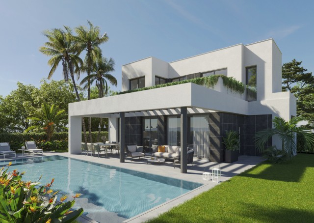 HALFVRIJSTAANDE Luxe villa’s in Sierra Cortina Resort met spectaculaire dakterrassen — sommige met zeezicht — gelegen in Finestrat, Noord-Costa Blanca, Alicante, Spanje.