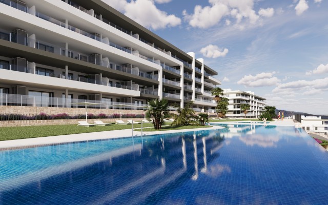 Ontdek een spectaculair woonproject op een bevoorrechte locatie: direct aan de golfbaan van Bonalba met indrukwekkend uitzicht op de Middellandse Zee, Costa Blanca Noord, Alicante, Spanje.