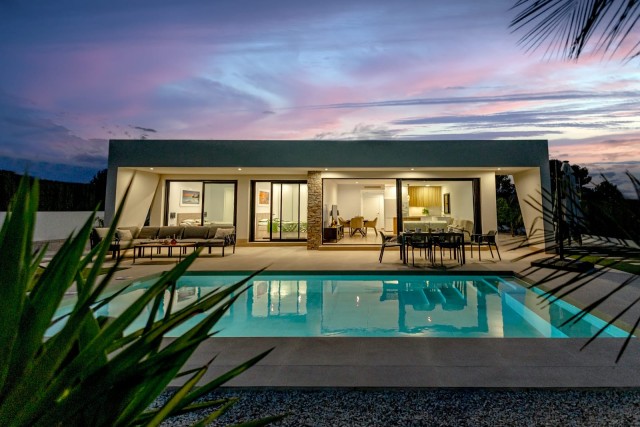 Nieuwbouwvilla’s met privéperceel en zwembad in Calasparra, Costa Cálida, Murcia, Spanje, Sleutelklaar.