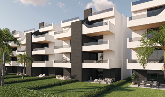 DIRECT OPLEVERBAAR Luxe appartementen met golfzicht op de eerste lijn Golf in Golfresort Condado de Alhama del Mar Menor, Alhama de Murcia, Costa Calida, Spanje te koop