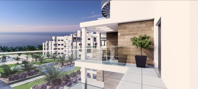 APPARTEMENTEN OP DE EERSTE LIJN VAN HET STRAND EN UITZICHT OP ZEE, nieuwe woonwijk in Denia, Costa Blanca Noord SPANJE te koop
