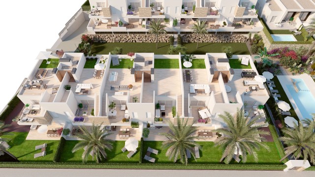Nieuwe luxe appartementen tipo Maisonette met gemeenschappelijk zwembad in het golf Resort La Finca , Algorfa, Costa Blanca Zuid Spanje te koop