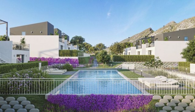 Direct opleverbaar Goede investerings riante herenhuizen met zwembad bij Golfbaan in Altaona Golf & Country Village, Corvera, Murcia, Costa Calida, Spanje te koop