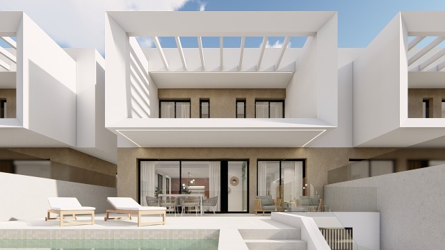 Villa in Dolores met Privézwembad en Zeer Ruime Terrassen, Costa Blanca Zuid, Alicante, Spanje.