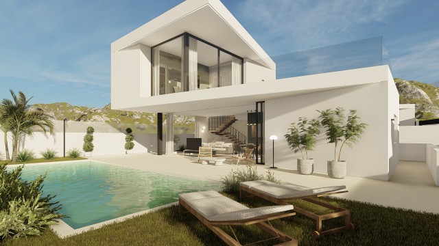 Wonen in Polop: Exclusieve Luxe Villa’s met Prachtig Uitzicht, Privézwembad en Solarium, Costa Blanca Noord, Alicante, Spanje.