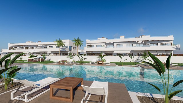 Luxe Appartementen in Serena Golf, met Uitzicht op de Golfbaan en de Zee, Los Alcázares – Costa Cálida, Spanje.