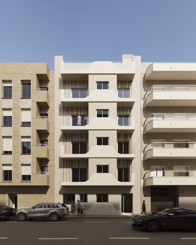 Edificio Neptuno: 1- en 2-slaapkamer appartementen in Torrevieja, Playa de Los Locos, Costa Blanca Zuid, Spanje