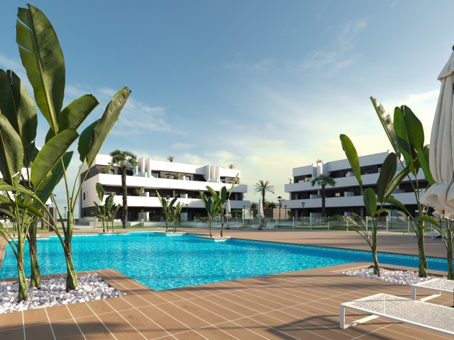 Nieuw Appartementen project in El Raso, 2 km van het Strand, Guardamar del Segura, Zuid-Costa Blanca, Alicante, Spanje.