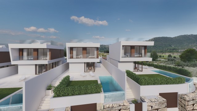Exclusieve  vrijstaande Villa's met proivé zwembad in Finestrat: Luxe en Natuur in Perfecte Harmonie, Costa Blanca Noord, Alicante, Valencia Spanje te koop