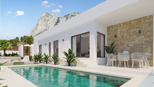 Luxe Villa in Finestrat met zeezicht, Dichtbij de Golfbaan, Zuid-Costa Blanca, Alicante, Spanje.