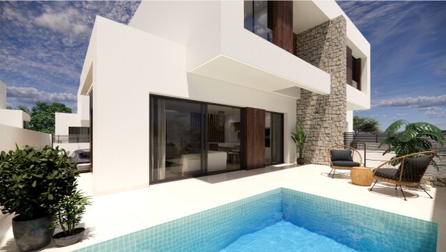 Prachtige halfvrijstaande woning met zwembad te koop in Dolores, Costa Blanca Zuid, Spanje