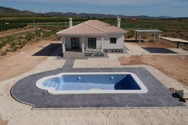 Countryvilla op maat in Pinoso met privé zwembad, Alicante Costa Blanca Zuid, Spanje te loop