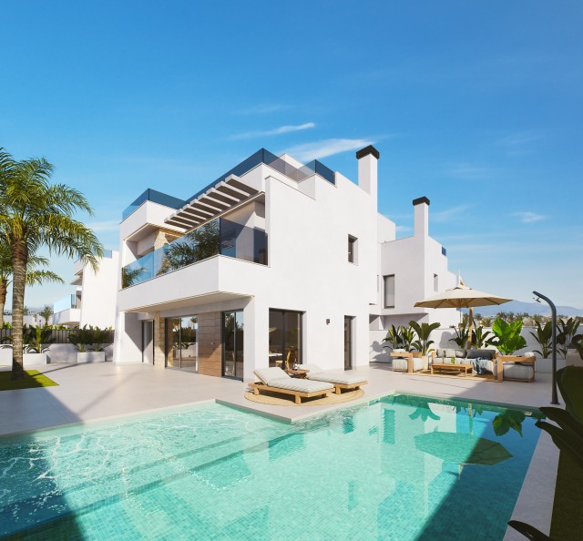 Santa Rosalia – Exclusieve  Villa met Privé Zwembad en Solarium, Spectaculaire Uitzichten vanaf het Solarium, Costa Calida, Murcia, Spanje.