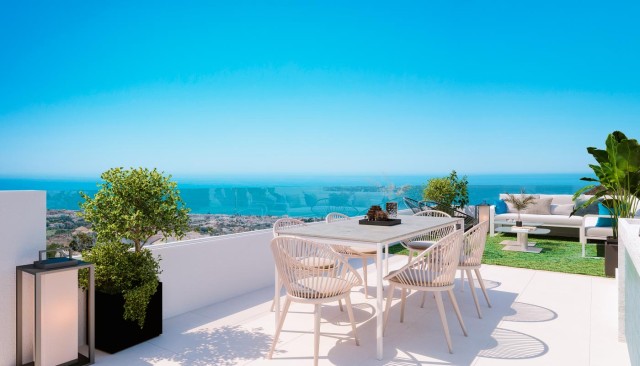 Prachtig zeezicht woningen Rincon de Victoria, Malaga Costa del sol Spanje te koop