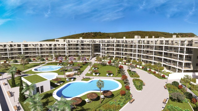 Costa del Sol LUXE APPARTAMENTEN met zeezicht 2 en 3 slaapkamers aan zee in Manilva, Malaga, Costa del Sol Spanje te koop